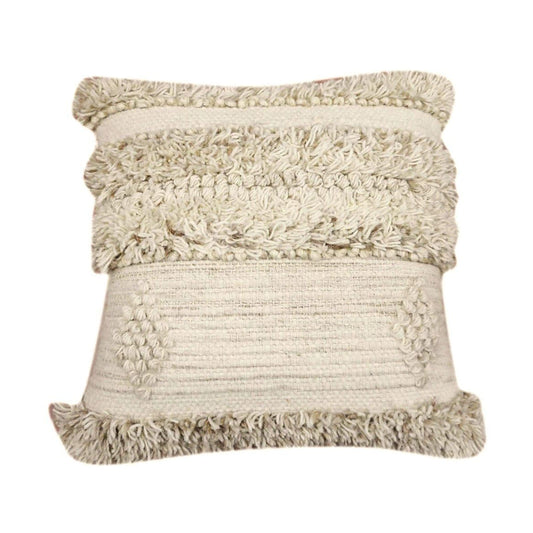 Ivory Wool Pillow 20